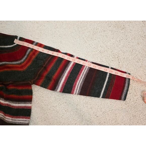 Vtg New Old Stock Lands' End Direct Merchants Men's Med Lambswool Sweater Red - Picture 7 of 7